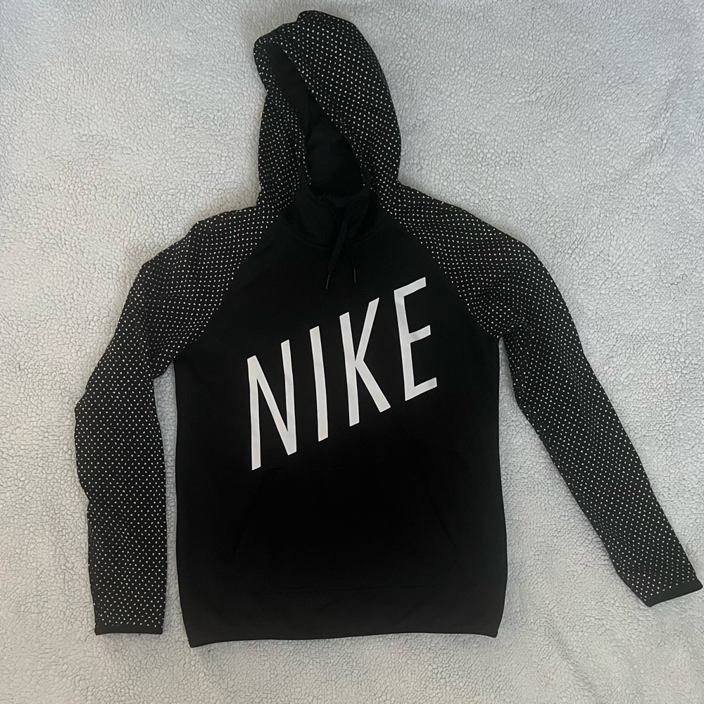 Nike Dry Fit Black and White Polka Dot Men's Hoodie